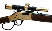 Brass Rifle Scope - Extended & Brass Rings