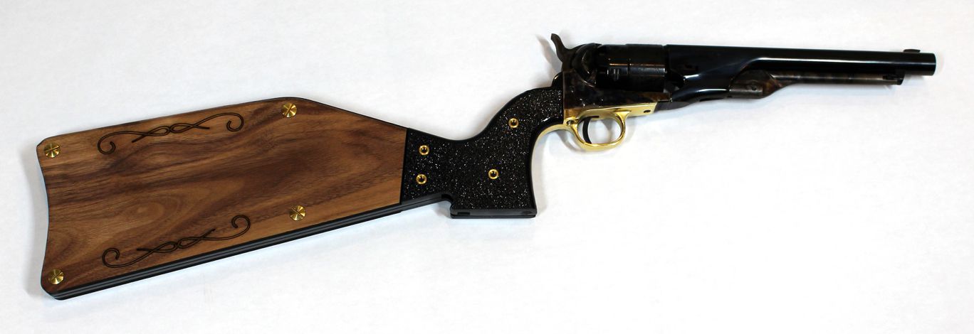 1860 Army Black Powder Revolver Shoulder Stock - Pietta – 1895 Scopes